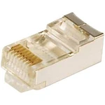 Konektor RJ45 LogiLink MP0003, zástrčka rovná, 100 ks, stříbrná