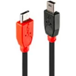 Kabel LINDY LINDY USB 2.0 Kabel Micro-B/Mini-B 2m 31719, 2.00 m, černá