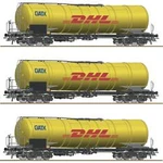 Roco 76029 Sada 3 ks cisternových vozů DHL der GATX