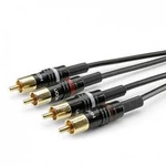 Jack / cinch audio kabel Hicon HBP-C2-0600, 6.00 m, černá