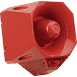 Siréna s blikajícím světlem ComPro Asserta AV (AS/SB/024/R/120/RL), IP66, červená