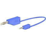 Stäubli AK205/410 měřicí kabel [lamelová zástrčka 4 mm - lamelová zástrčka 2 mm] modrá, 0.60 m