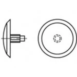Výrobek 89013 plastové okrová krytky s kolíkem ABC-SPAX-šrouby s hlavou otvor, rozměry: okrová (500 ks) N/A 500 ks