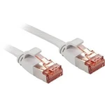 Síťový kabel RJ45 LINDY 47555, CAT 6, U/UTP, 10.00 m, šedá