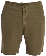 Barbour Jednofarebné ľanové kraťasy Barbour Linen Mix Shorts - zelené