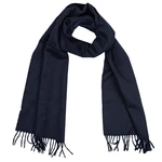 Joshua Ellis 1767 Kašmírový šál Joshua Ellis Plain Classic Scarf - Navy