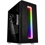 Kolink Nimbus RGB midi tower PC skrinka čierna 1 predinštalovaný ventilátor, integrované osvetlenie, bočné okno, prachov