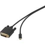 Renkforce USB-C™ / DVI káblový adaptér #####USB-C™ Stecker, #####DVI-D 24+1pol. Stecker 3.00 m čierna RF-4535912 pozláte