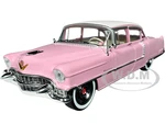 1955 Cadillac Fleetwood Series 60 Pink with White Top 1/24 Diecast Model Car by Greenlight