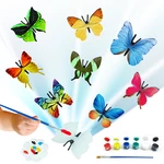 37pcs/set DIY Painting Butterflies Hand-painted Paint Art Crafts Graffiti Pigment Set Kids Children Educational Toys