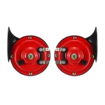 12V Loud Air Horn Waterproof High Low Dual Tone For Motorcycle Car Van Boat Siren Twin Lorry Red Black