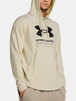 Světle hnědá pánská mikina Under Armour UA Rival Terry Graphic Hood