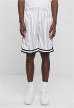 Striped Mesh Shorts - White/Black