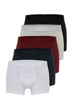 Trendyol Multi Color Multi Color Basic 5-Pack Cotton Boxer