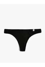 Koton Thong Panties with Viscose Label Detail