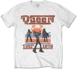 Queen T-shirt 1976 Tour Silhouettes White L