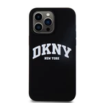 Zadní kryt DKNY Liquid Silicone Arch Logo MagSafe pro Apple 12/12 Pro, černá