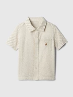 Beige Boys' Striped Shirt GAP