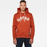 G-STAR Sweatshirt - Varsity Felt hdd sw ls orange