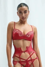 Podprsenka GOD SAVE QUEENS SCARLETT WIRE-FREE PUSH UP BRA růžová barva, GSQ-54-116