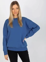 Basic dark blue oversize sweatshirt