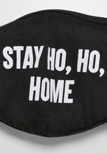 Stay Ho Ho Home Face Mask Black