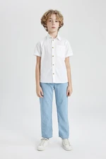 DEFACTO Boy Straight Fit Straight Leg Jean Basic Trousers