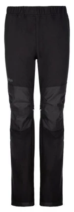 Kids softshell outdoor pants KILPI RIZO-J black