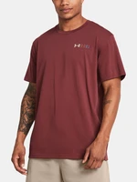 Vínové tričko Under Armour UA HW LC LOGO REPEAT SS