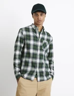 Celio Flannel Plaid Shirt Camulto - Men