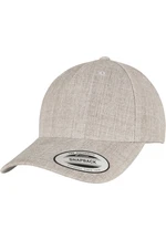 YP CLASSICS 5-PANEL PREMIUM COVERED CAP HEATHER GREY SNAPBACK CAP