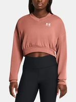 Under Armour UA Rival Terry OS Crop Crw Mikina Růžová