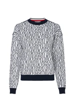 Tommy Hilfiger Sveter - NESSY SCRIPT AOJ C-NK SWT LS biely