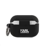 Karl Lagerfeld Rue St Guillaume silikonové pouzdro KLACAPSILRSGBK pro Airpods Pro, černá