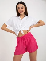 Fuchsia casual shorts with pockets FRESH MADE