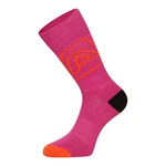 ALPINE PRO PHALTE fuchsia red merino wool socks