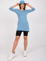 Blue women's cotton tunic-Canaria