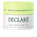 DECLARÉ Noční revitalizační pleťový krém a maska pro citlivou pleť Vegan Nature Night Spa (Revitalising Cream & Mask) 50 ml