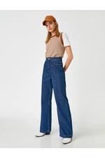 Koton High Waist Wide Leg Jeans - Wide Leg