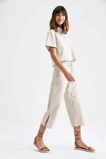 DEFACTO High Waisted Side Splits Culottes