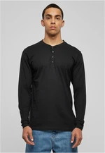 Základní tričko Henley L/S černé