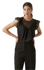 Vero Moda Dámský top VMPURA Regular Fit 10295688 Black XS