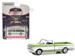 1972 Chevrolet C-10 Custom Pickup Truck Green Metallic and White (Lot 798) Barrett Jackson "Scottsdale Edition" Series 13 1/64 Diecast Model Car by G