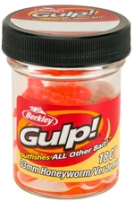 Berkley umělé nástrahy gulp honey worm-orange 3,3 cm