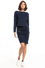 Tessita Woman's Skirt T329 4 Navy Blue