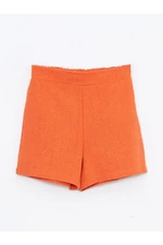 LC Waikiki Basic Girls' Shorts with Elastic Waist.