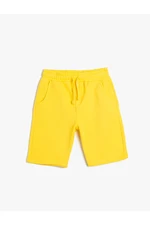 Koton Basic Shorts with Tie Waist Pocket Cotton Cotton