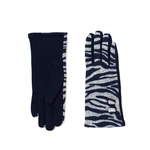 Art Of Polo Woman's Gloves Rk16379 Navy Blue