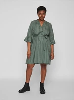 Dark green women patterned dress VILA Etna - Women