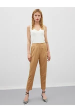 Koton Women's Pleated Normal Waist Trousers